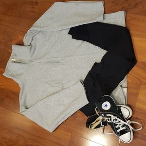 RE- IMAGINED by J. Crew Women's Quarter Zip Sweatshirt